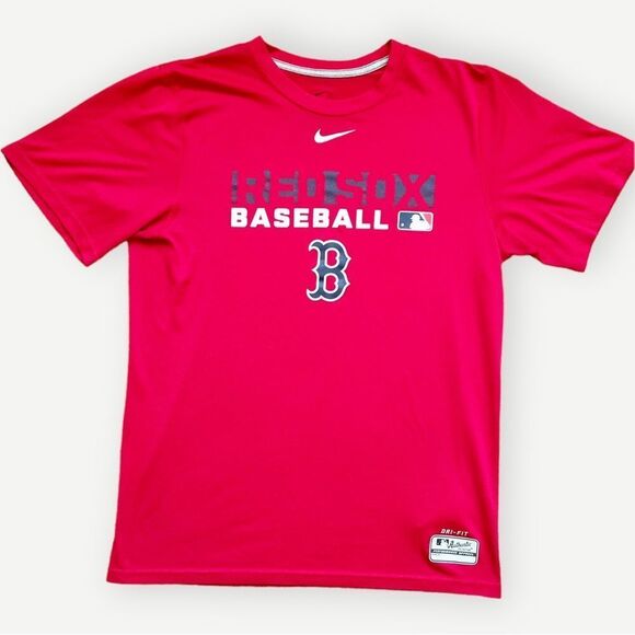 Nike Dri-Fit MLB Boston Red Sox Baseball Short Sleeve Logo T-Shirt. Tee. Small. - Picture 1 of 8